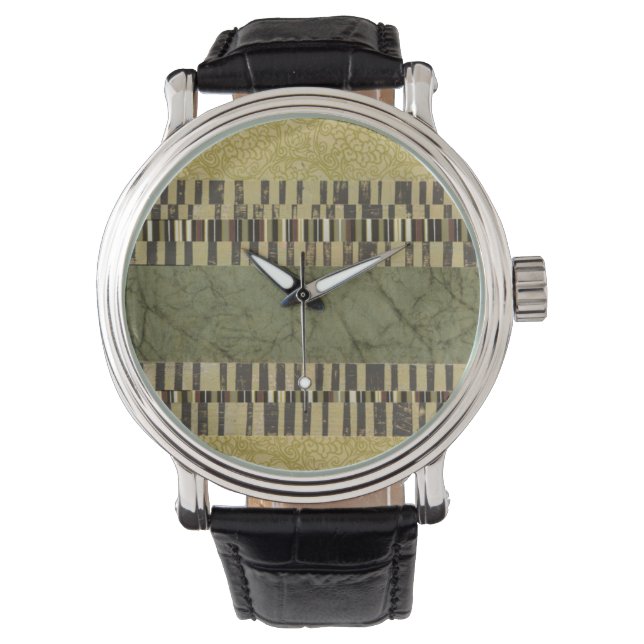 Multipatterned Panel Painting Watch (Front)