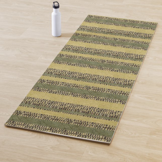 Multipatterned Panel Painting Yoga Mat (In Situ)