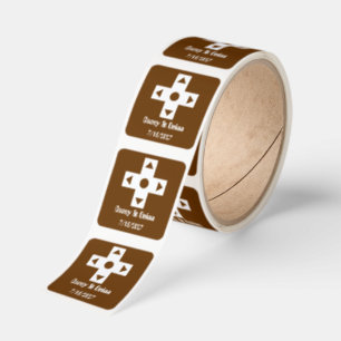 Multiplayer Mode in Chocolate Wedding Square Sticker