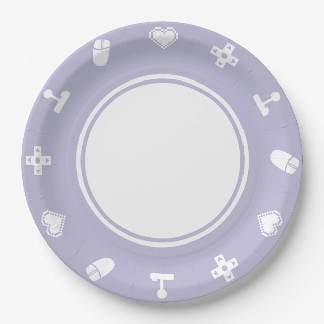 Multiplayer Mode in Lavender Paper Plate (Front)
