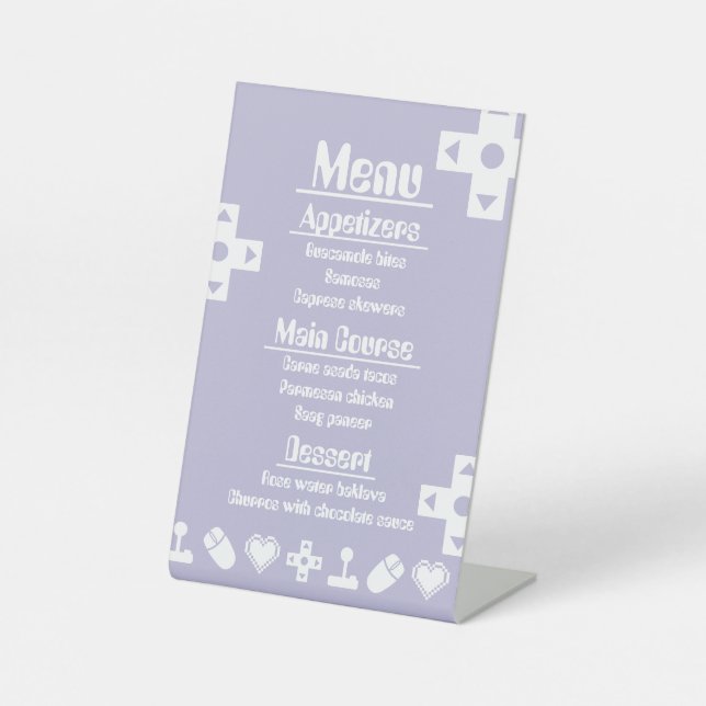Multiplayer Mode in Lavender Pedestal Sign (Front)