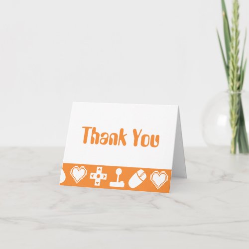 Multiplayer Mode in Orange Thank You Card