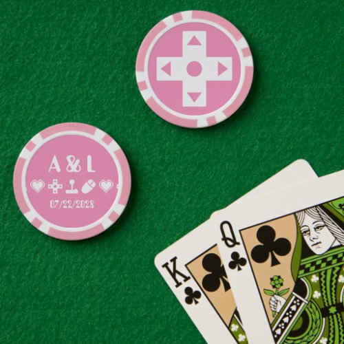 Multiplayer Mode in Petal Pink Poker Chips