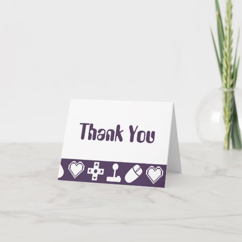 Multiplayer Mode in Purple Thank You Card