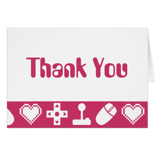 Multiplayer Mode in Raspberry Thank You Card (Front Horizontal)