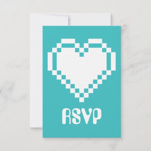Multiplayer Mode in Turquoise RSVP Card