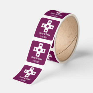 Multiplayer Mode in Wine Wedding Square Sticker