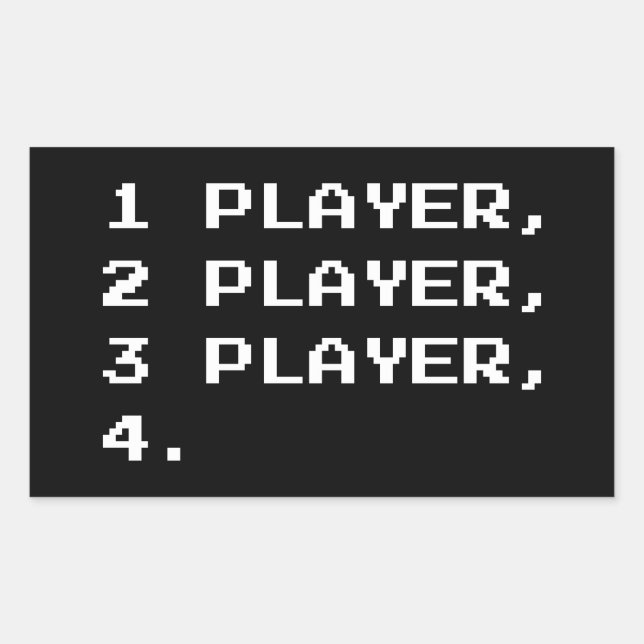 MULTIPLAYER RECTANGULAR STICKER (Front)