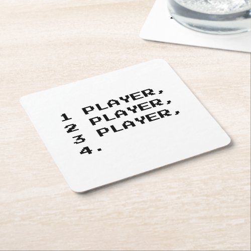 MULTIPLAYER SQUARE PAPER COASTER