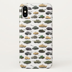 Multiple Battle Tanks iPhone X Case