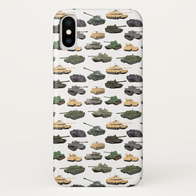 Multiple Battle Tanks Case-Mate iPhone Case (Back)