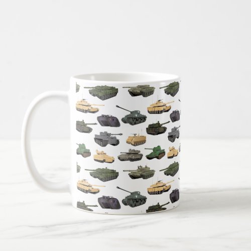 Multiple Battle Tanks Coffee Mug