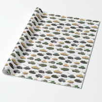 Multiple Battle Tanks Wrapping Paper