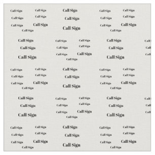 Multiple Call Signs Ham Radio Fabric