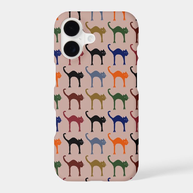 multiple cats ~ animal pattern Case-Mate iPhone case (Back)