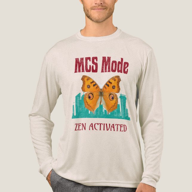 Multiple Chemical Sensitivity Awareness MCS Mode Tri-Blend Shirt (Front)