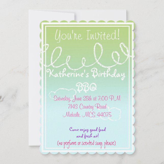 Multiple Chemical Sensitivity Invitation (Front)