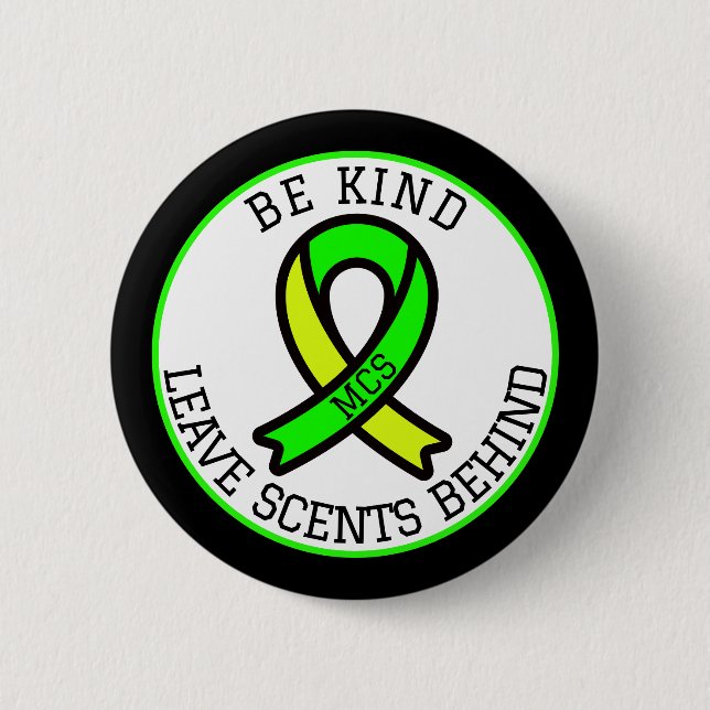 Multiple Chemical Sensitivity MCS Awareness  Button (Front)