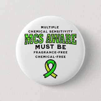 Multiple Chemical Sensitivity MCS Awareness Button