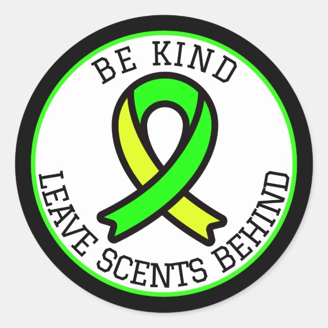 Multiple Chemical Sensitivity MCS Awareness  Classic Round Sticker (Front)
