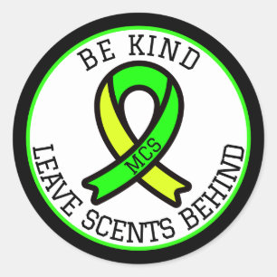Multiple Chemical Sensitivity MCS Awareness Classic Round Sticker
