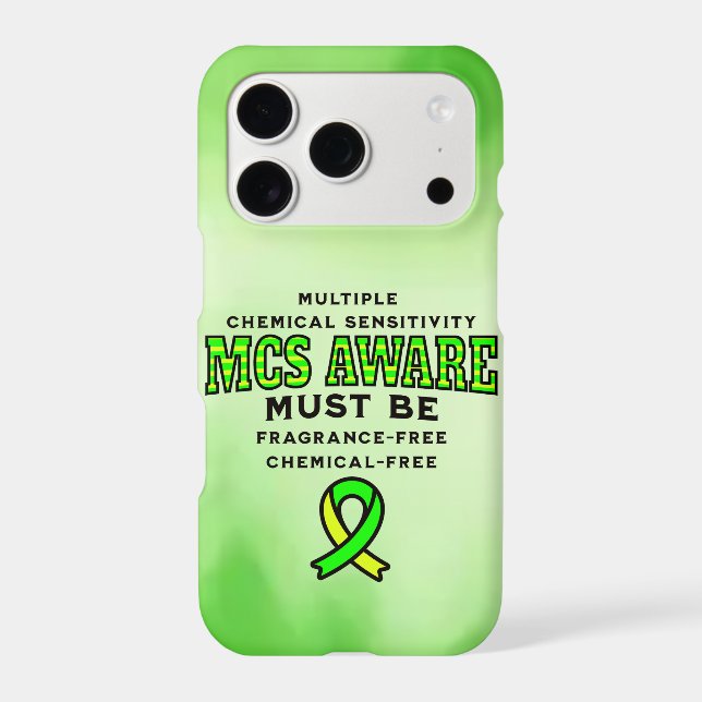Multiple Chemical Sensitivity MCS Awareness  Iphone Case (Back)