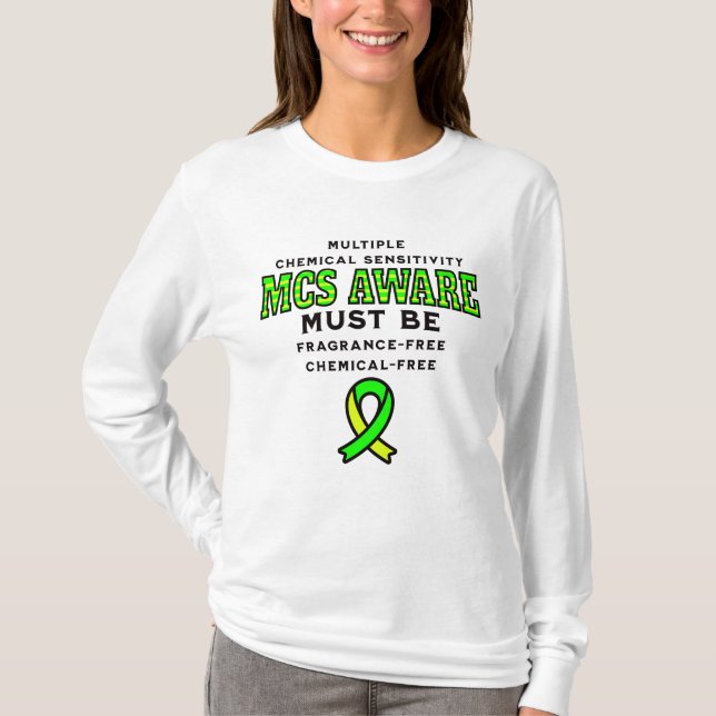Multiple Chemical Sensitivity MCS Awareness  T-Shirt (Front)