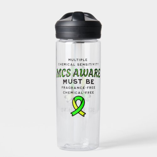 Multiple Chemical Sensitivity MCS Awareness  Water Bottle