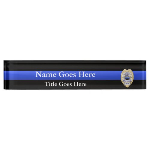 Multiple Choice Police Chief Badges Eagle Rank Desk Name Plate