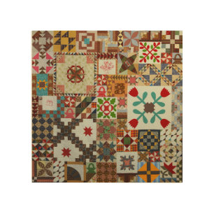 Multiple Choice Quilt Wooden Wall Art