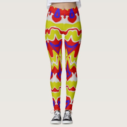 Multiple color fabric pattern Legging design 
