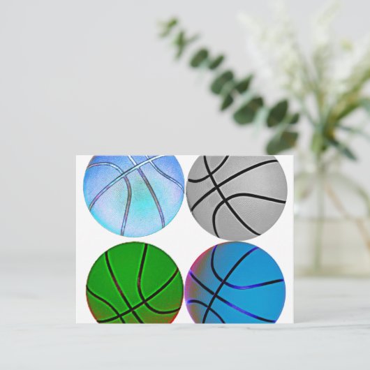 Multiple Colored Basketballs (Standing Front)