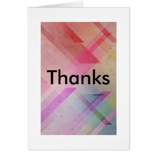 Multiple-colored Thank You Notes (Front)