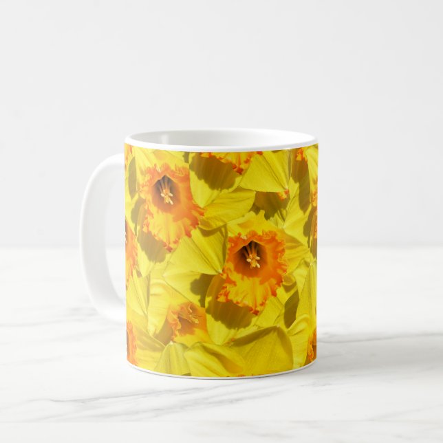 Multiple Daffodils Gold Medal flowers Coffee Mug (Front Left)