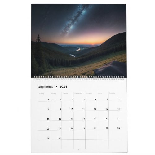 Multiple different sceneries Calendar