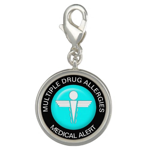 Multiple Drug Allergies Medical Alert Charm