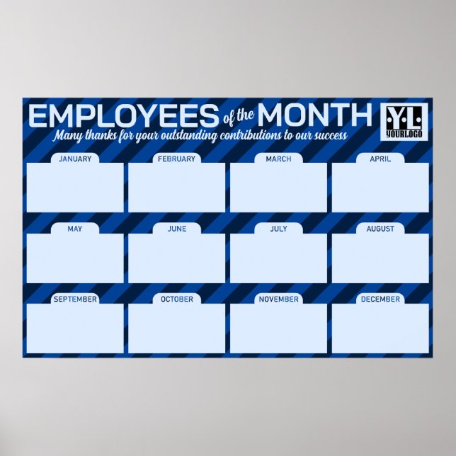 Multiple Employees of the Month photo display Post Poster (Front)