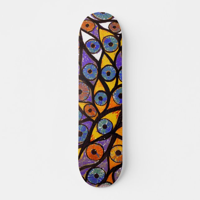 Multiple Eyes Skateboard Deck (Front)