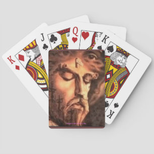 MULTIPLE FACES OF JESUS POKER CARDS
