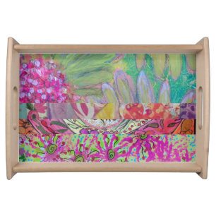 Multiple Flowers 3 Serving Tray