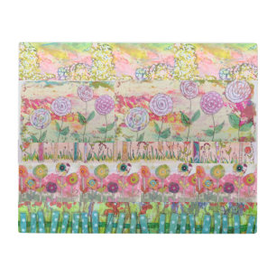 Multiple Flowers Abstract Metal Wall Art