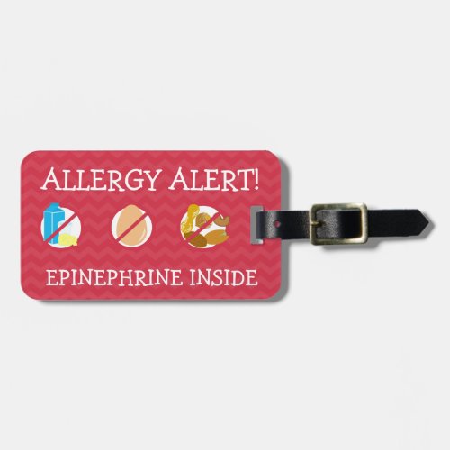 Multiple Food Allergy Alert Tag for Medical Kit