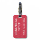 Multiple Food Allergy Alert Tag for Medical Kit