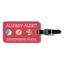 Multiple Food Allergy Alert Tag for Medical Kit