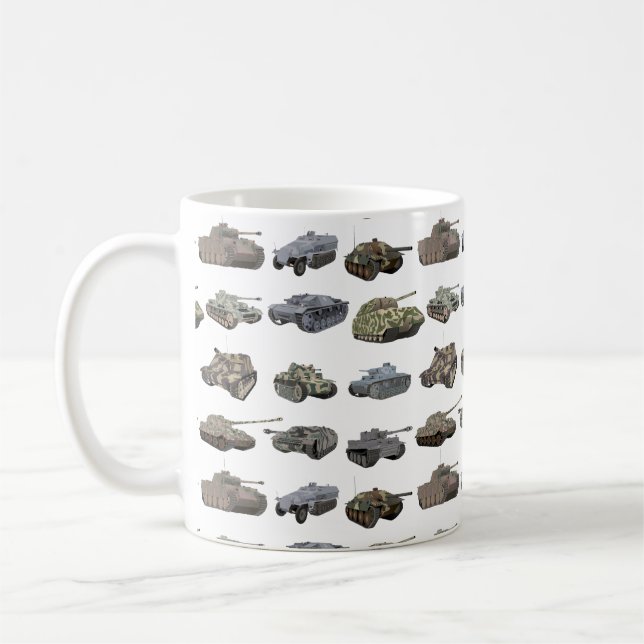 Multiple German WW2 Tanks Coffee Mug (Left)