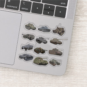 Multiple German WW2 Tanks Sticker