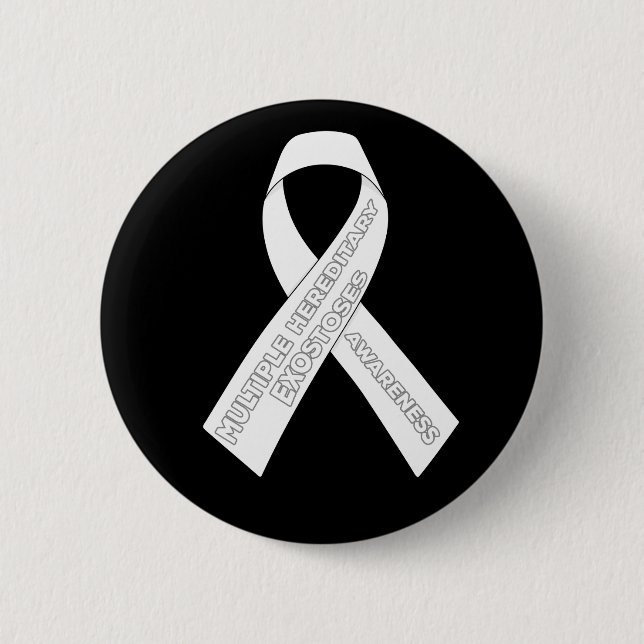 Multiple Hereditary Exostoses Awareness Ribbon Button (Front)