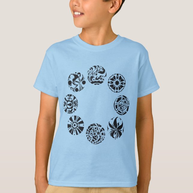 Multiple Intelligences Symbols Kids T-Shirt (Front)