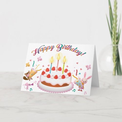 Multiple Language Birthday Wishing Card