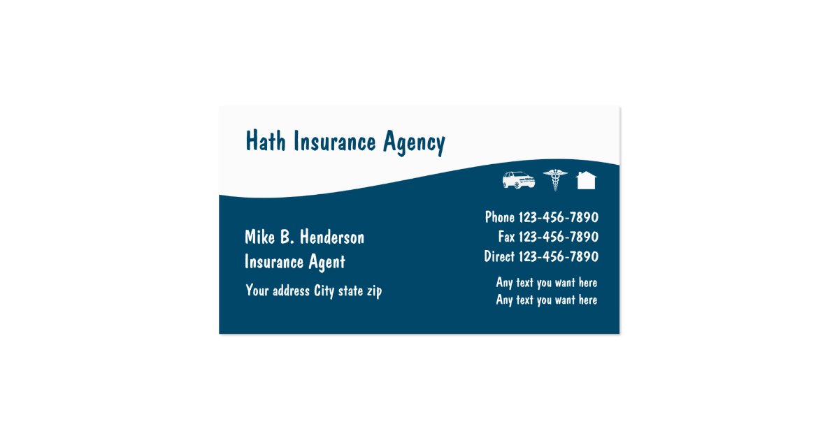 Multiple Line Insurance Business Cards | Zazzle